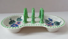 Load image into Gallery viewer, 1920s Mak Merry Makmerry Toast Rack with Floral Decoration
