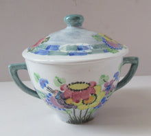 Load image into Gallery viewer, 1920s Mak Merry Lidded Pot with Art Nouveau Flowers
