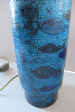 Load image into Gallery viewer, Rare Aldo Londi Bitossi Rimini Blue Pesce or Fish Dish 1960s
