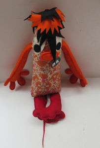 Very Rare ORIGINAL Vintage 1960s Goo-Goo GONK (London). Gonk Textile Toy with Original Paper Label