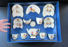 Load image into Gallery viewer, Vintage 1950s AMERSHAM Child&#39;s Nursery Tea Set. Four Place Settings
