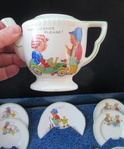 Vintage 1950s AMERSHAM Child's Nursery Tea Set. Four Place Settings