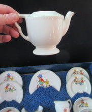 Load image into Gallery viewer, Vintage 1950s AMERSHAM Child&#39;s Nursery Tea Set. Four Place Settings
