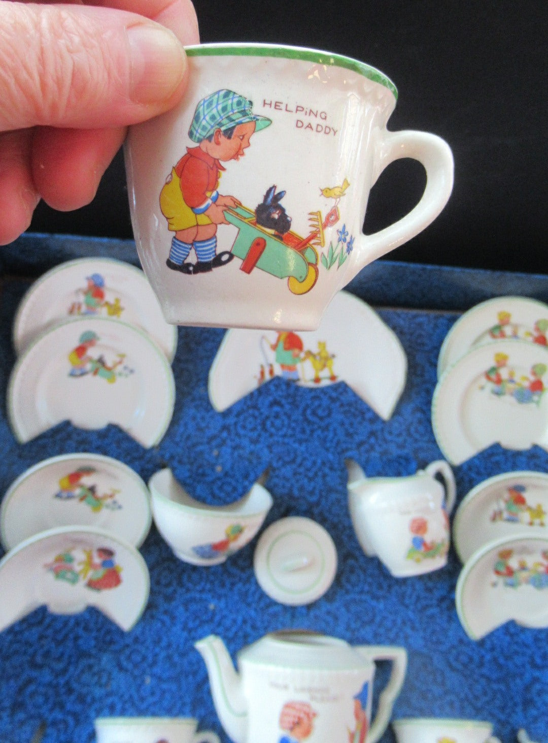 Children's ceramic hot sale tea set