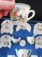 Load image into Gallery viewer, Vintage 1950s AMERSHAM Child&#39;s Nursery Tea Set. Four Place Settings
