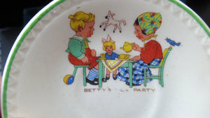 Vintage 1950s AMERSHAM Child's Nursery Tea Set. Four Place Settings