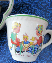 Load image into Gallery viewer, Vintage 1950s AMERSHAM Child&#39;s Nursery Tea Set. Four Place Settings
