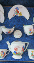 Load image into Gallery viewer, Vintage 1950s AMERSHAM Child&#39;s Nursery Tea Set. Four Place Settings
