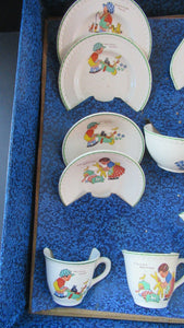 Vintage 1950s AMERSHAM Child's Nursery Tea Set. Four Place Settings