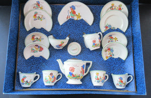 Vintage 1950s AMERSHAM Child's Nursery Tea Set. Four Place Settings