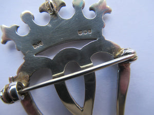 1973 Scottish Silver Luckenbooth Brooch Edinburgh Hall Mark