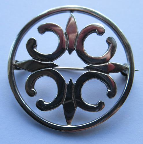 1970s Malcolm Gray St Magnus Cross Vintage Ortak Silver Brooch