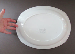 1950s Midwinter Red Domino Midwinter Serving Platter or Plate