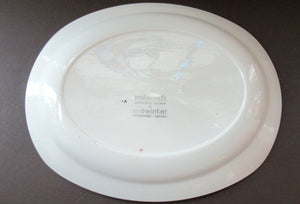 1950s Midwinter Red Domino Midwinter Serving Platter or Plate