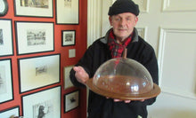 Load image into Gallery viewer, Fabulous LARGE 1960s Danish Teak Lazy Susan by DIGSMED for CAKES or as a CHEESE DOME
