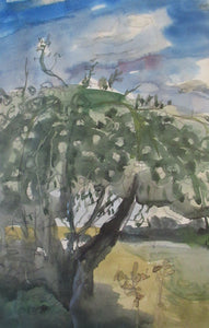 SCOTTISH ART. Sax Shaw (1916 - 2000). Watercolour Landscape Study. Signed and dated 1974