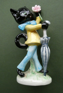 1960s Goebel Comical Cat Figurine Albert Staehle