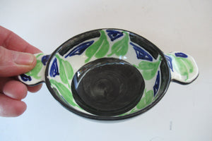 1920s Elizabeth Amour Art Deco Ceramic Quaich Scottish Art Pottery