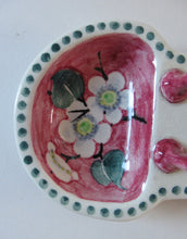 Load image into Gallery viewer, 1920s Mak Merry Makmerry White Prunus Flower Toast Rack. Scottish Pottery
