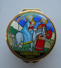 Load image into Gallery viewer, Vintage Halcyon Days Box 2003. Flight Into Egypt: The Holy Family on a Donkey. Excellent Condition
