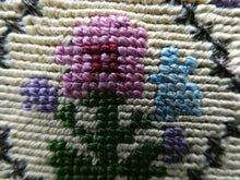 Load image into Gallery viewer, Vintage 1930s Art Deco Beaded Evening Bag with Needlepoint Panels. Very Unusual
