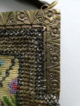 Load image into Gallery viewer, Vintage 1930s Art Deco Beaded Evening Bag with Needlepoint Panels. Very Unusual
