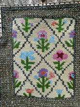 Load image into Gallery viewer, Vintage 1930s Art Deco Beaded Evening Bag with Needlepoint Panels. Very Unusual
