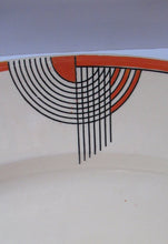 Load image into Gallery viewer, Massive Royal Doulton Orange Tango 1930s Art Deco Serving Platter
