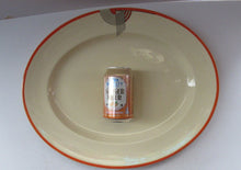Load image into Gallery viewer, Massive Royal Doulton Orange Tango 1930s Art Deco Serving Platter
