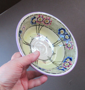 Mak Merry Bowl with Floral Art Nouveau Pattern Dated 1927