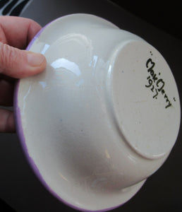 Mak Merry Bowl with Floral Art Nouveau Pattern Dated 1927