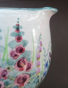 1920s Mak Merry Large Jug with Country Garden Decoration