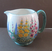 Load image into Gallery viewer, 1920s Mak Merry Large Jug with Country Garden Decoration
