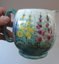 Load image into Gallery viewer, 1920s Mak Merry Large Jug with Country Garden Decoration
