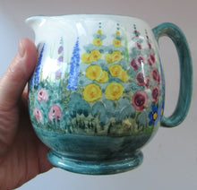 Load image into Gallery viewer, 1920s Mak Merry Large Jug with Country Garden Decoration
