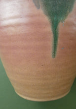 Load image into Gallery viewer, 1940s British Art Pottery Upchurch Vase Pink and Grey Colour
