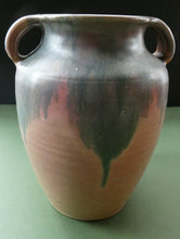 Load image into Gallery viewer, 1940s British Art Pottery Upchurch Vase Pink and Grey Colour
