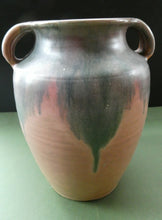 Load image into Gallery viewer, 1940s British Art Pottery Upchurch Vase Pink and Grey Colour
