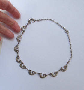 Vintage Iona Silver Necklace John Hart after Alexander Ritchie Scottish Silver