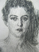 Load image into Gallery viewer, Anders Zorn Original Pencil Signed Etching. Mrs Cleveland II - the Presdient&#39;s Wife
