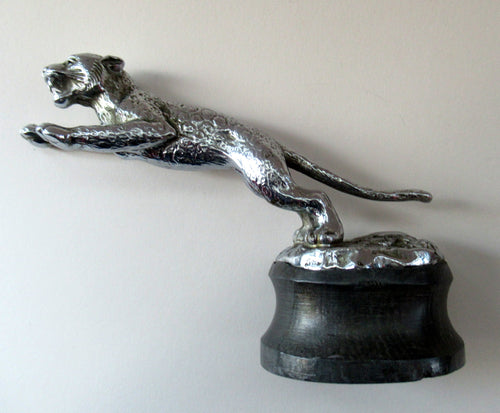 Vintage 1930s DESMO Leaping Jaguar Car Mascot