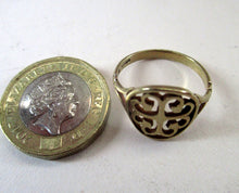 Load image into Gallery viewer, 1970s Scottish 9ct Gold Ring. Ortak Design St Magnus  Cross
