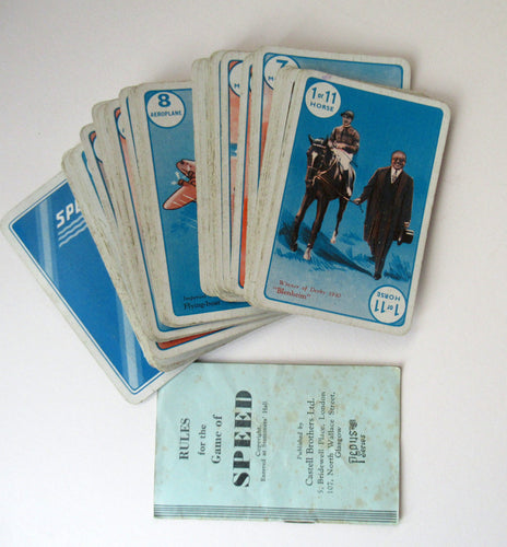 Art Deco Pepys Playing Cards. 1937 Game: Speed