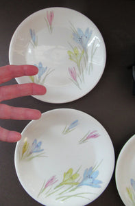 1950s Norwegian Figgjo Flint Crocus Pattern Side Plate