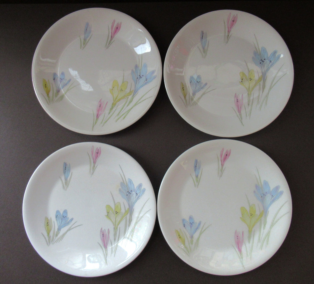 1950s Norwegian Figgjo Flint Crocus Pattern Side Plate