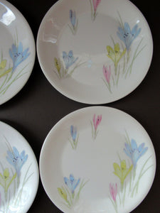 1950s Norwegian Figgjo Flint Crocus Pattern Side Plate