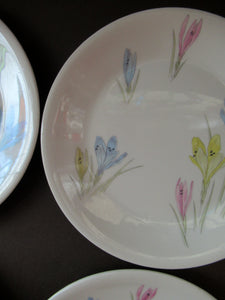 1950s Norwegian Figgjo Flint Crocus Pattern Side Plate