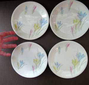 1950s Norwegian Figgjo Flint Crocus Pattern Side Plate