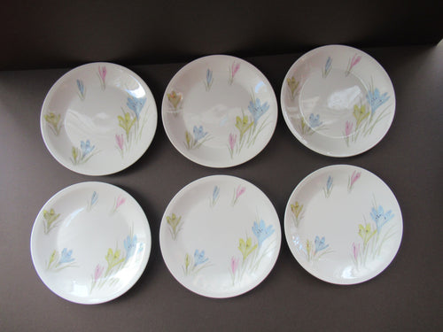 1950s Norwegian Figgjo Flint Crocus Pattern Side Plate