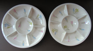 1950s Norwegian Figgjo Flint Hors d'ouevres Dish or Platter 